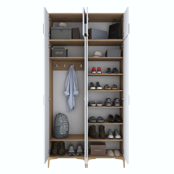 Hanah Home Soporte de Entrada EA161 - 4668 Nogal y Blanco